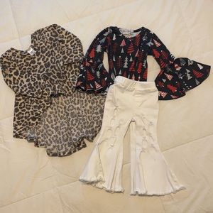 3 Pieces,  CREATIONS BY BROOK Top, BELLA BREEZ Pants & Top. Size 18 Mo.